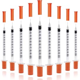 100/20pcs 1ml Plastic Syringe, Suitable for Veterinary Use and Dispensing Industrial Adhesives