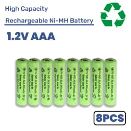 1-20PCS 1.2V 1000mAh NI-MH Rechargeable AAA Batteries Long Lasting for Remote Control Car RC Toys Solar Lights Mouse