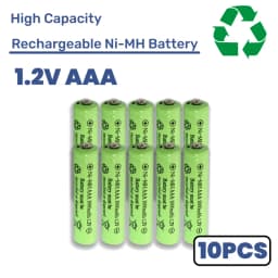 1-20PCS 1.2V 1000mAh NI-MH Rechargeable AAA Batteries Long Lasting for Remote Control Car RC Toys Solar Lights Mouse