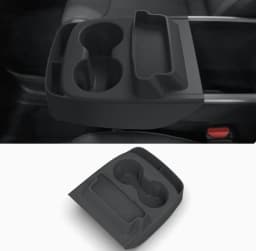 For Tesla Model Y Standard 2025+ Upgrade Silicone Central Control Water Cup Holder Tray Storage Box Car Interior Accessories