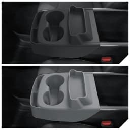 For Tesla Model Y Standard 2025+ Upgrade Silicone Central Control Water Cup Holder Tray Storage Box Car Interior Accessories