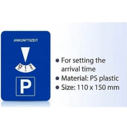 Digital Parking Timer Disc for Car Electronic Parking Accessory for 4 languages Parking Compliance Portable Arrival Time Display