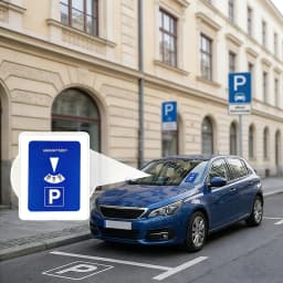 Digital Parking Timer Disc for Car Electronic Parking Accessory for 4 languages Parking Compliance Portable Arrival Time Display