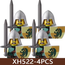 Medieval Castle Soldier Figures Building Blocks Military Roman Empire Knight Guard Heavy Cavalry Infantry Warrior Bricks Toy Boy