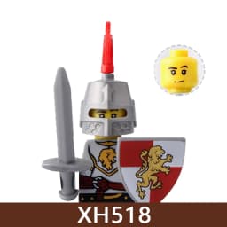 Medieval Castle Soldier Figures Building Blocks Military Roman Empire Knight Guard Heavy Cavalry Infantry Warrior Bricks Toy Boy