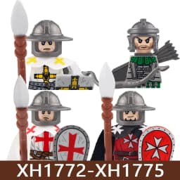 Medieval Castle Soldier Figures Building Blocks Military Roman Empire Knight Guard Heavy Cavalry Infantry Warrior Bricks Toy Boy