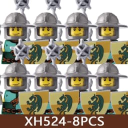 Medieval Castle Soldier Figures Building Blocks Military Roman Empire Knight Guard Heavy Cavalry Infantry Warrior Bricks Toy Boy