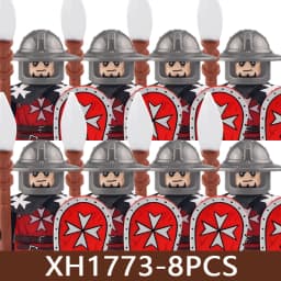 Medieval Castle Soldier Figures Building Blocks Military Roman Empire Knight Guard Heavy Cavalry Infantry Warrior Bricks Toy Boy