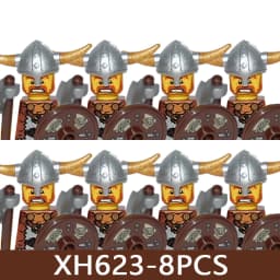 Medieval Castle Soldier Figures Building Blocks Military Roman Empire Knight Guard Heavy Cavalry Infantry Warrior Bricks Toy Boy