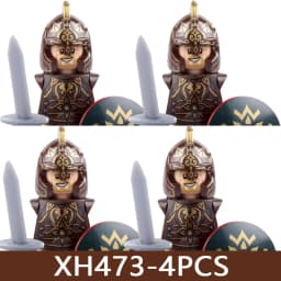 Medieval Castle Soldier Figures Building Blocks Military Roman Empire Knight Guard Heavy Cavalry Infantry Warrior Bricks Toy Boy