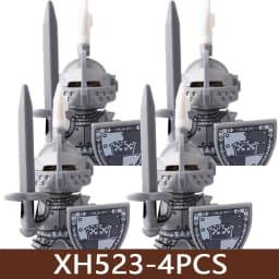 Medieval Castle Soldier Figures Building Blocks Military Roman Empire Knight Guard Heavy Cavalry Infantry Warrior Bricks Toy Boy