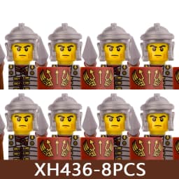 Medieval Castle Soldier Figures Building Blocks Military Roman Empire Knight Guard Heavy Cavalry Infantry Warrior Bricks Toy Boy