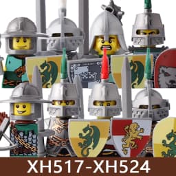 Medieval Castle Soldier Figures Building Blocks Military Roman Empire Knight Guard Heavy Cavalry Infantry Warrior Bricks Toy Boy
