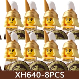 Medieval Castle Soldier Figures Building Blocks Military Roman Empire Knight Guard Heavy Cavalry Infantry Warrior Bricks Toy Boy