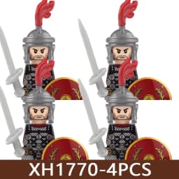 Medieval Castle Soldier Figures Building Blocks Military Roman Empire Knight Guard Heavy Cavalry Infantry Warrior Bricks Toy Boy