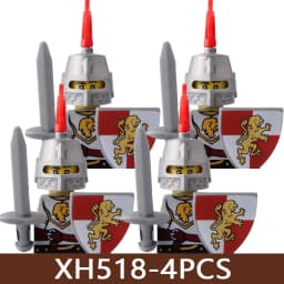 Medieval Castle Soldier Figures Building Blocks Military Roman Empire Knight Guard Heavy Cavalry Infantry Warrior Bricks Toy Boy