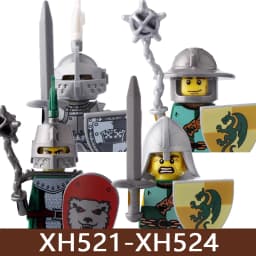 Medieval Castle Soldier Figures Building Blocks Military Roman Empire Knight Guard Heavy Cavalry Infantry Warrior Bricks Toy Boy