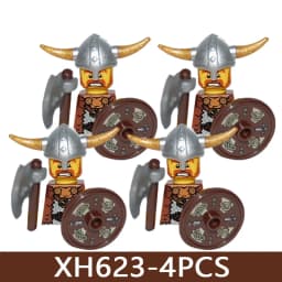 Medieval Castle Soldier Figures Building Blocks Military Roman Empire Knight Guard Heavy Cavalry Infantry Warrior Bricks Toy Boy
