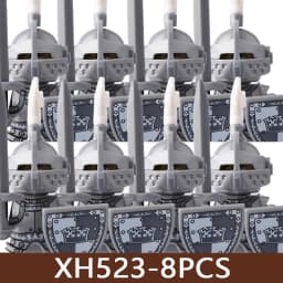 Medieval Castle Soldier Figures Building Blocks Military Roman Empire Knight Guard Heavy Cavalry Infantry Warrior Bricks Toy Boy