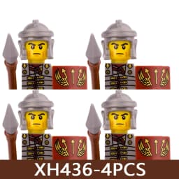 Medieval Castle Soldier Figures Building Blocks Military Roman Empire Knight Guard Heavy Cavalry Infantry Warrior Bricks Toy Boy