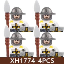 Medieval Castle Soldier Figures Building Blocks Military Roman Empire Knight Guard Heavy Cavalry Infantry Warrior Bricks Toy Boy