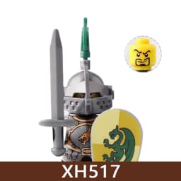 Medieval Castle Soldier Figures Building Blocks Military Roman Empire Knight Guard Heavy Cavalry Infantry Warrior Bricks Toy Boy