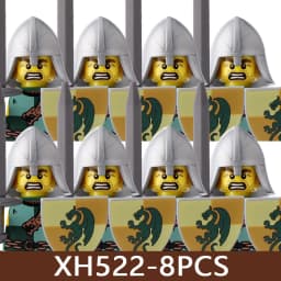 Medieval Castle Soldier Figures Building Blocks Military Roman Empire Knight Guard Heavy Cavalry Infantry Warrior Bricks Toy Boy