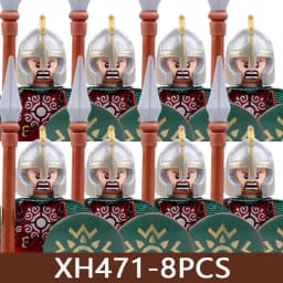 Medieval Castle Soldier Figures Building Blocks Military Roman Empire Knight Guard Heavy Cavalry Infantry Warrior Bricks Toy Boy