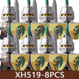 Medieval Castle Soldier Figures Building Blocks Military Roman Empire Knight Guard Heavy Cavalry Infantry Warrior Bricks Toy Boy