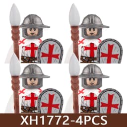 Medieval Castle Soldier Figures Building Blocks Military Roman Empire Knight Guard Heavy Cavalry Infantry Warrior Bricks Toy Boy