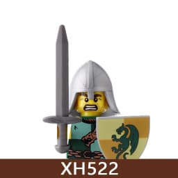 Medieval Castle Soldier Figures Building Blocks Military Roman Empire Knight Guard Heavy Cavalry Infantry Warrior Bricks Toy Boy