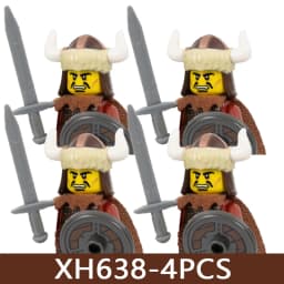 Medieval Castle Soldier Figures Building Blocks Military Roman Empire Knight Guard Heavy Cavalry Infantry Warrior Bricks Toy Boy