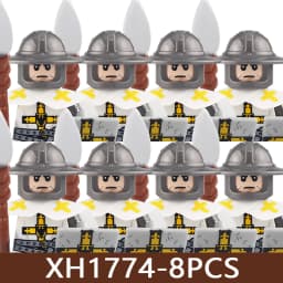 Medieval Castle Soldier Figures Building Blocks Military Roman Empire Knight Guard Heavy Cavalry Infantry Warrior Bricks Toy Boy