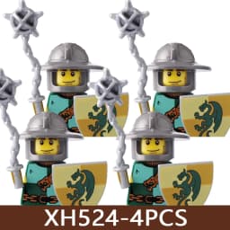 Medieval Castle Soldier Figures Building Blocks Military Roman Empire Knight Guard Heavy Cavalry Infantry Warrior Bricks Toy Boy