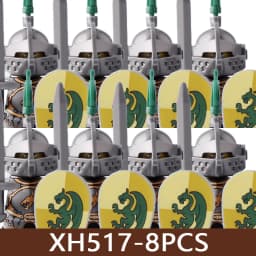 Medieval Castle Soldier Figures Building Blocks Military Roman Empire Knight Guard Heavy Cavalry Infantry Warrior Bricks Toy Boy
