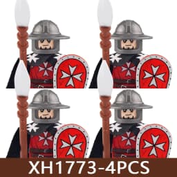 Medieval Castle Soldier Figures Building Blocks Military Roman Empire Knight Guard Heavy Cavalry Infantry Warrior Bricks Toy Boy