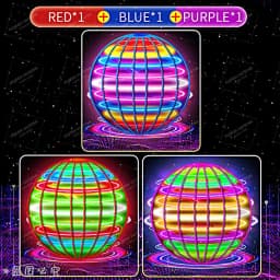 Pro Magic Gesture Control Hover Ball Flying Spinner, 360° Rotating Colorful LED Lights, Durable Outdoor Toy for Adults and Teens