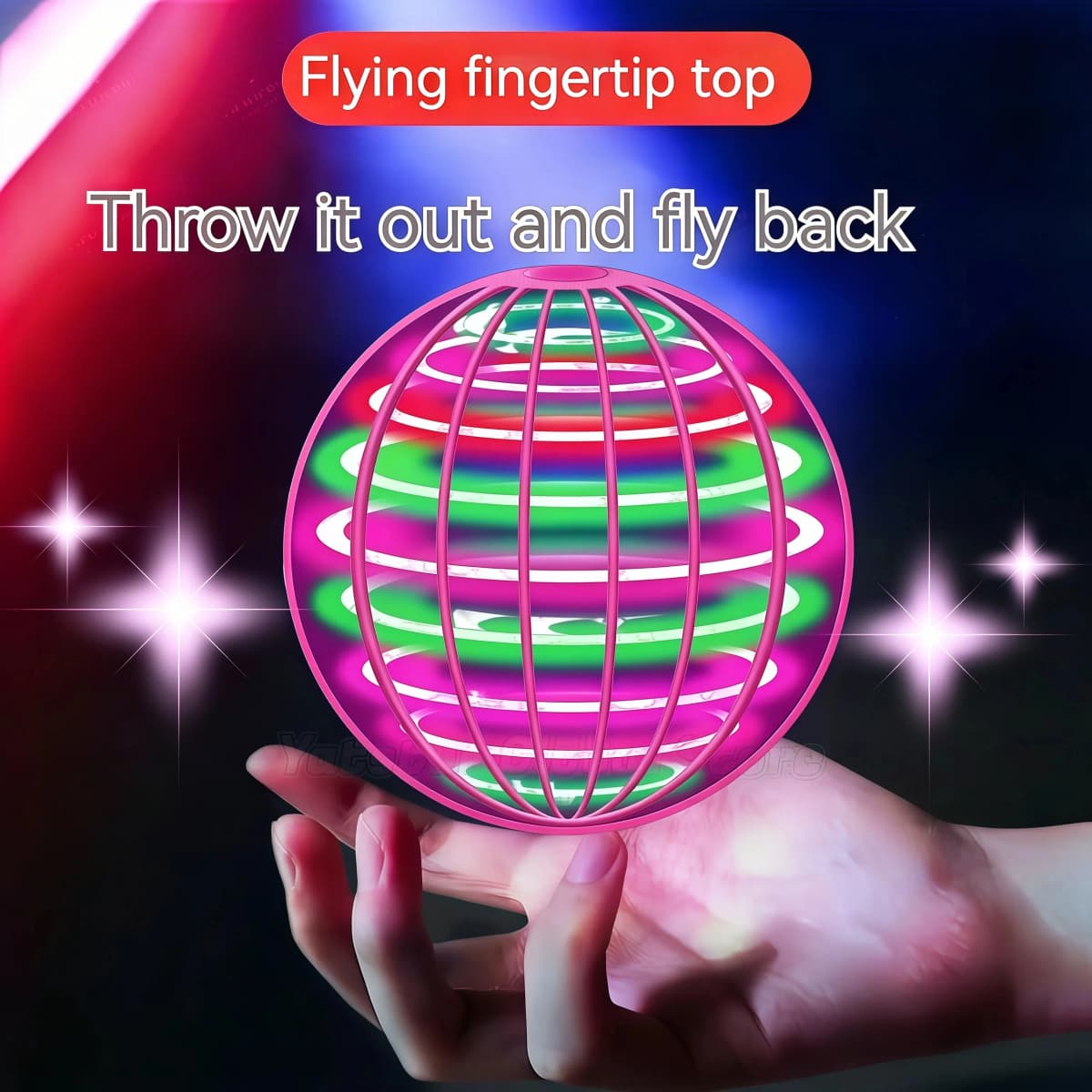 Pro Magic Gesture Control Hover Ball Flying Spinner, 360° Rotating Colorful LED Lights, Durable Outdoor Toy for Adults and Teens