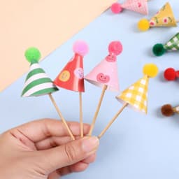 15Pcs/set Mini Birthday Hat Cake Toppers for Wedding Birthday Party Dessert Cake Decoration Baby Shower Cupcake Topper Christmas