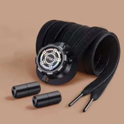 New 1 Pair Automatic Flat Shoe Laces Casual Shoes Sneakers No Tie Shoelaces Black White Swivel Buckle Shoelace for Adults Kids