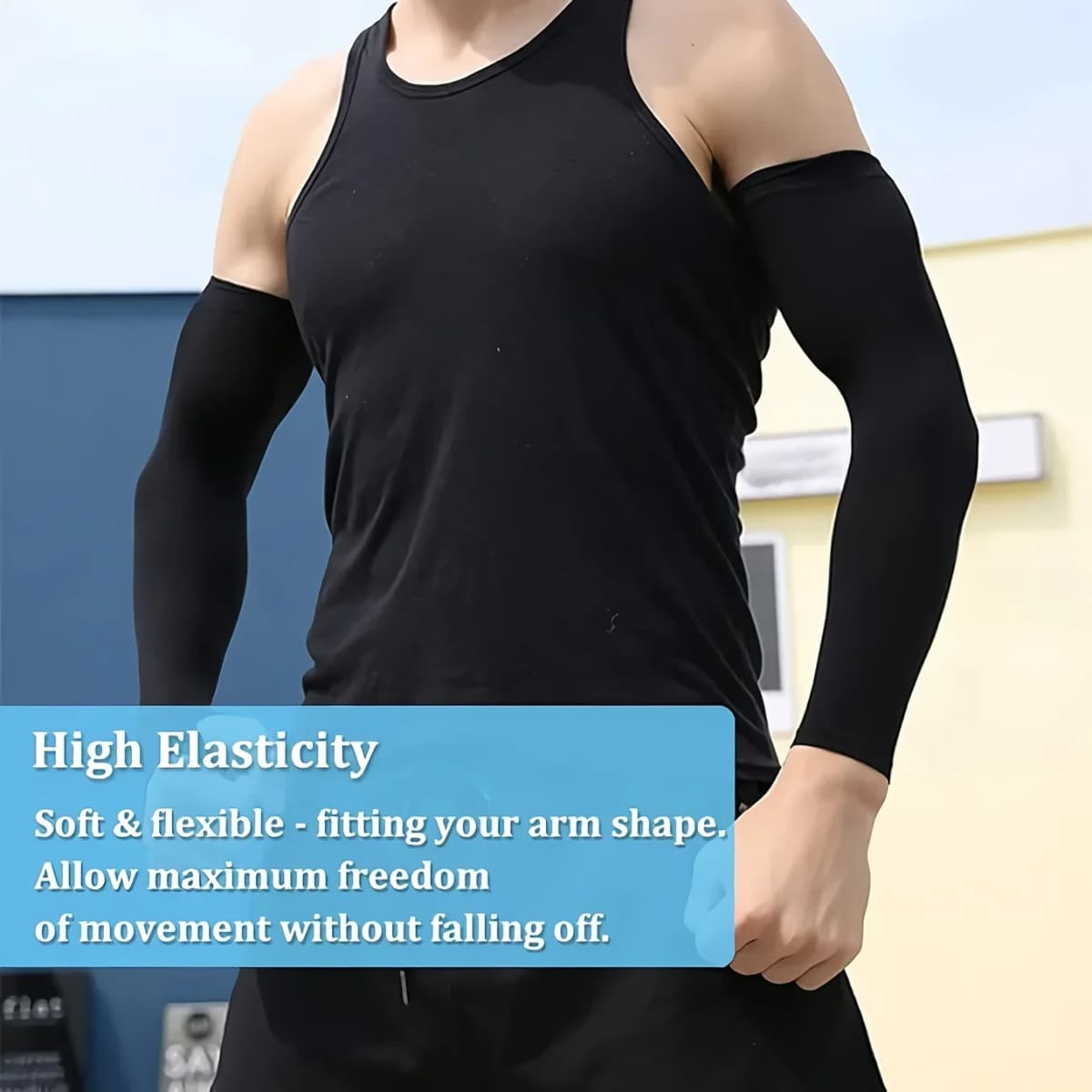 3-Pack Cooling Sun Arm Sleeves, UV Protection Breathable Arm Covers for Outdoor Sports, Cycling Running Mountaineering