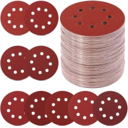 5 Inch Sanding Discs, 40 80 120 180 240 320 400 600 800 Grit Hook and Loop Sandpaper for Random Orbital Sander