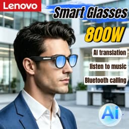 Lenovo AI Smart Glasses 8MP 4K HD Camera Shooting Image Listening To Music Conversation AI Translation Smart Glasses 2026 New