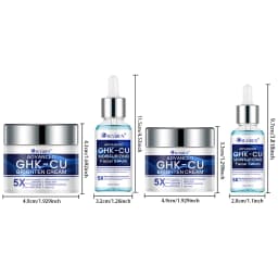 SUYARUN GHK-CU Cream & Serum - Anti-Aging Facial Moisturizer, Firming and Moisturizing for All Skin Types, Suitable for Women.