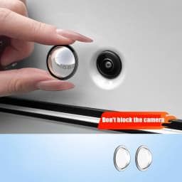 Universal Car Camera Lens Protector 2PCS Rear View Backup Camera Cover 360° Camera Protection Anti Scratch Waterproof