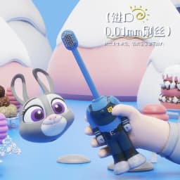 Disney Zootopia Scalable Toothbrush Cute Nick Judy Anime Figures Transformable Soft Bristled Toothbrush Fine Bristled Kids Gifts