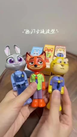 Disney Zootopia Scalable Toothbrush Cute Nick Judy Anime Figures Transformable Soft Bristled Toothbrush Fine Bristled Kids Gifts