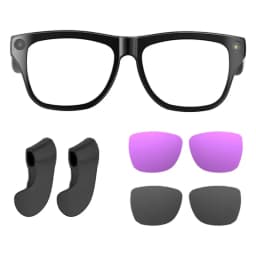 2026 New 6K HD Color Changing AI Smart Glasses Chat GPT 100MP Camera Bluetooth Call Voice Assistant Control Motorcycle Goggles