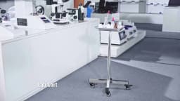 SucceBuy Stainless Steel Cart 3/2/1 Layers Lab Utility Cart Medical Cart w/ Lockable Universal Wheels for Clinic Kitchen Salon