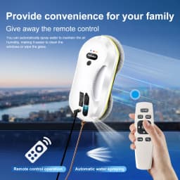 PuRuiKai Household Window Automatic Water Spray Cleaning Robot,With Intelligent Edge Detection System,Robot Glass Cleaner